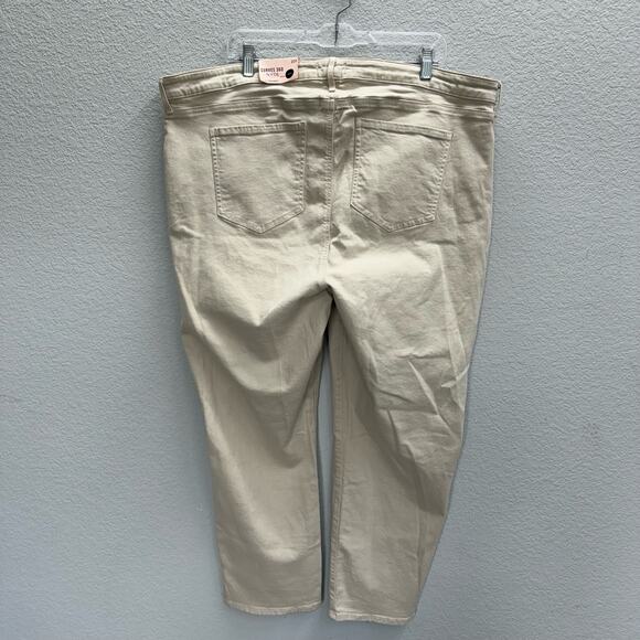 NYDJ Jeans Women's Plus Size 22 Short Tan Curves 360 Slim Straight New - Picture 2 of 6